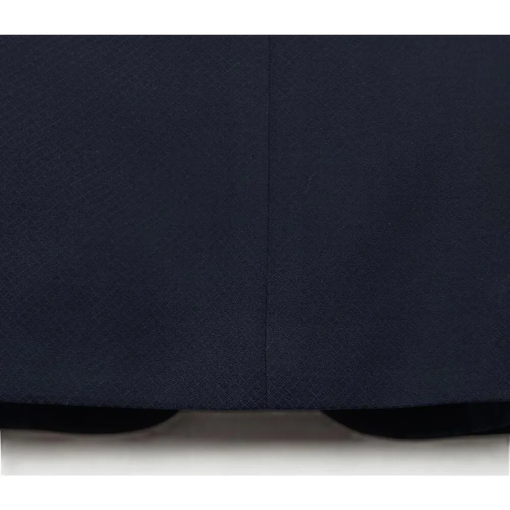 Alfani Mens Slim Fit 2 Piece Tuxedo Suit 38L 30x32 Navy Stretch Diamond Grid NWT